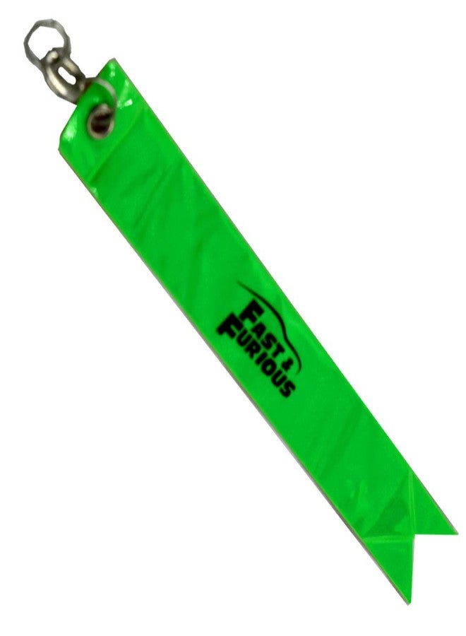 Radium Safety Warning Tag Green Red Fast and Furious Design Key Chain